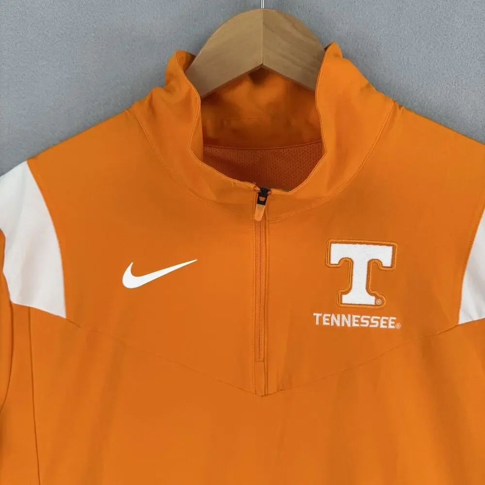 Nike Tennessee Volunteers Shirt Mens Medium Orange NCAA Football 1/4 Zip Top